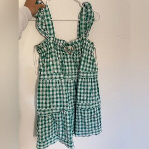 Green Checkered Francesca‘s Dress